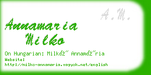 annamaria milko business card